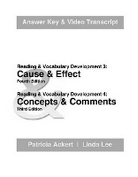 Enlarge image Cover: Cause & Effect/Concepts & Comments: Answer Key and Video Transcripts - Language Teaching Publications
