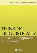 Cover: Thinking Linguistically - Wiley