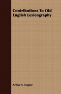 Cover: Contributions To Old English Lexicography - Read Books