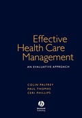 Cover: Effective Health Care Management - Wiley