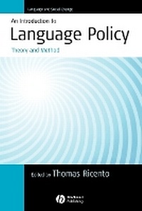 Enlarge image Cover: An Introduction to Language Policy - Wiley