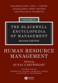 Enlarge image Cover: The Blackwell Encyclopedia of Management, Human Resource Management - Wiley
