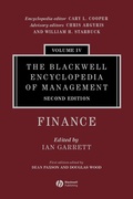 Cover: The Blackwell Encyclopedia of Management, Finance - Wiley