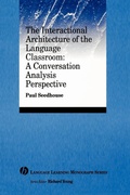 Cover: The Interactional Architecture of the Language Classroom - Wiley