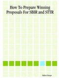 Cover: How To Prepare Winning Proposals For SBIR and STTR - Lulu.com