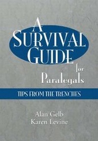 Enlarge image Cover: A Survival Guide for Paralegals - Delmar Cengage Learning