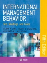 Enlarge image Cover: International Management Behavior - Wiley-Blackwell