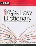 Cover: Nolo's Plain-English Law Dictionary - NOLO
