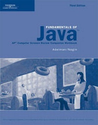 Enlarge image Cover: Activities Workbook for Lambert/Osborne's Fundamentals of Java: AP* Computer Science Essentials for the A & AB Exam, 3rd - Course Technology Inc