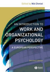 Enlarge image Cover: An Introduction to Work and Organizational Psychology - Wiley
