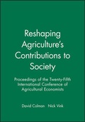Cover: Reshaping Agriculture's Contributions to Society - Wiley