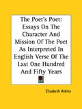 Cover: The Poet's Poet - Kessinger Publishing Co