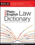 Cover: Nolo's Plain-English Law Dictionary - NOLO