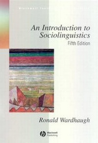 Enlarge image Cover: An Introduction to Sociolinguistics - Wiley-Blackwell