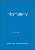 Cover: Normativity, Volume 15 - Wiley
