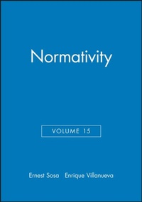 Enlarge image Cover: Normativity, Volume 15 - Wiley