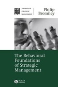 Cover: The Behavioral Foundations of Strategic Management - Wiley