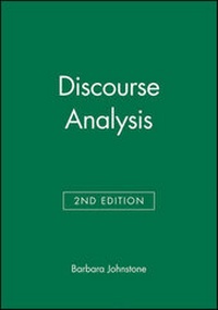 Enlarge image Cover: Discourse Analysis - Wiley-Blackwell