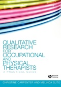 Cover: Qualitative Research for Occupational and Physical Therapists - Wiley