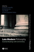 Cover: Late Modern Philosophy - Wiley