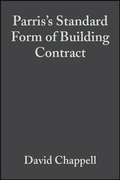 Bild: Parris's Standard Form of Building Contract - Wiley-Blackwell