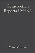 Cover: Construction Reports 1944-98 - Wiley-Blackwell