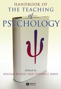 Cover: Handbook of the Teaching of Psychology - Wiley-Blackwell