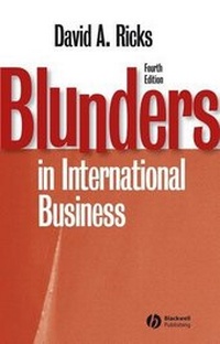 Enlarge image Cover: Blunders in International Business - Wiley-Blackwell