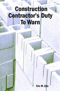 Bild: Construction Contractor's Duty To Warn - Lulu.com