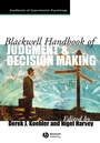 Cover: Blackwell Handbook of Judgment and Decision Making - Wiley