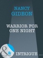Cover: Warrior For One Night - Mills & Boon