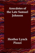 Cover: Anecdotes of the Late Samuel Johnson - Echo Library