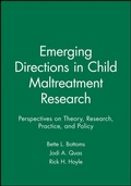 Cover: Emerging Directions in Child Maltreatment Research - Wiley