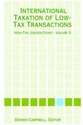 Bild: International Taxation of Low-Tax Transactions - High-Tax Jurisdictions - Volume II - Lulu.com