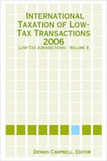 Bild: International Taxation of Low-Tax Transactions - Low-Tax Jurisdictions - Volume II - Lulu.com