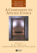 Cover: A Companion to Applied Ethics - Wiley-Blackwell