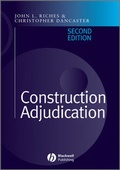 Cover: Construction Adjudication - Wiley-Blackwell