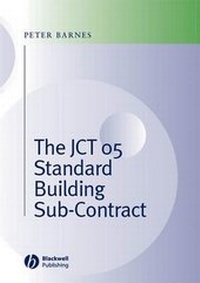 Enlarge image Cover: The JCT 05 Standard Building Sub-Contract - Wiley-Blackwell