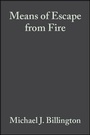 Cover: Means of Escape from Fire - Wiley-Blackwell
