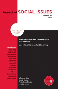 Enlarge image Cover: Human Behavior and Environmental Sustainability - Wiley