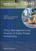 Cover: Policy, Management and Finance of Public-Private Partnerships - Wiley