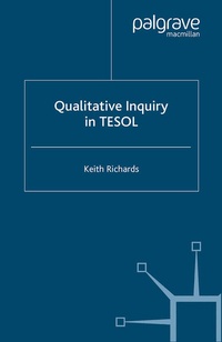 Enlarge image Cover: Qualitative Inquiry in TESOL - Palgrave Macmillan