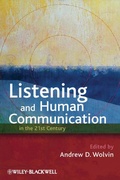 Cover: Listening and Human Communication in the 21st Century - Wiley