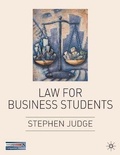Cover: Law for Business Students - Palgrave MacMillan