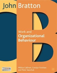 Enlarge image Cover: Work and Organizational Behaviour - Palgrave MacMillan