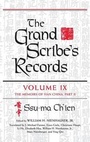 Cover: The Grand Scribe's Records, Volume IX - Indiana University Press