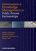 Cover: Governance and Knowledge Management for Public-Private Partnerships - Wiley
