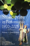 Cover: A Directory of Shakespeare in Performance 1970-2005 - Palgrave Macmillan