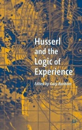 Cover: Husserl and the Logic of Experience - Palgrave Macmillan