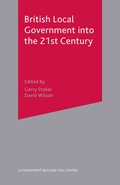 Cover: British Local Government into the 21st Century - Red Globe Press